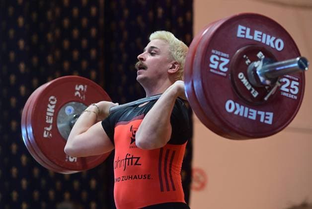 Kick-off 1 Bundesliga Weightlifting Kick-off season 2024 25 of the 1 Bundesliga of weightlifting Chemnitz won the home fight against SV Germania Obrigheim with 815 to 722 points In the photo Moritz Huber,SV Germania Obrigheim Chemnitz Saxony Germany Obrigheim_Huber-SV-1210-24 (2)