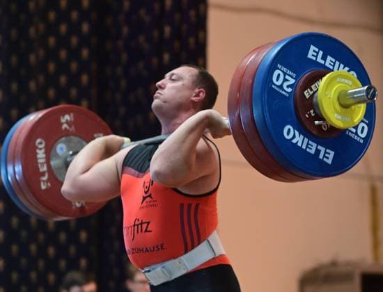 Kick-off 1 Bundesliga Weightlifting Kick-off season 2024 25 of the 1 Bundesliga of weightlifting Chemnitz won the home fight against SV Germania Obrigheim with 815 to 722 points In the photo Nico Müller ,SV Germania Obrigheim Chemnitz Saxony Germany Obrigheim_Müller-121024 (4)