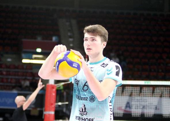Robbe van de VELDE Dueren , He Volleyballl, Bundesliga 2024 25 WWK Volleys Herrsching vs SWD powervolleys Dueren, 12 10 24, Munich, BMW Park, Copyright: WolfgangxFehrmann