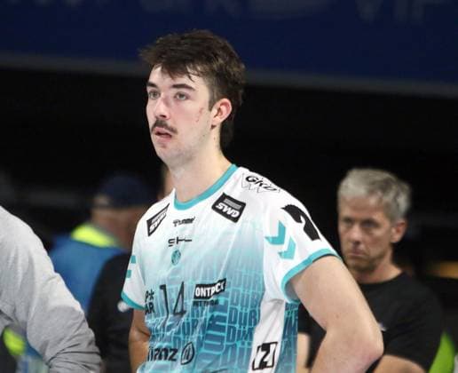 Matthew NEAVES Dueren , after the defeat He Volleyballl, Bundesliga 2024 25 WWK Volleys Herrsching vs SWD powervolleys Dueren, 12 10 24, Munich, BMW Park, Copyright: WolfgangxFehrmann