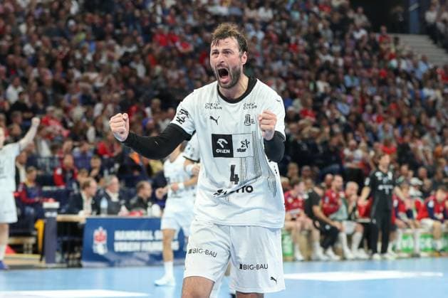 11 10 2024, xgox, Handball Daikin, HBL Handball Sport Verein Hamburg THW Kiel emspor, v l Domagoj Duvnjak Kiel, 4 jJubel, Torjubel, jubelt über das Tor, celebrate the goal, celebration Hamburg