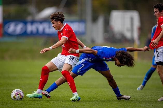 Football, U18, Austria - Italy