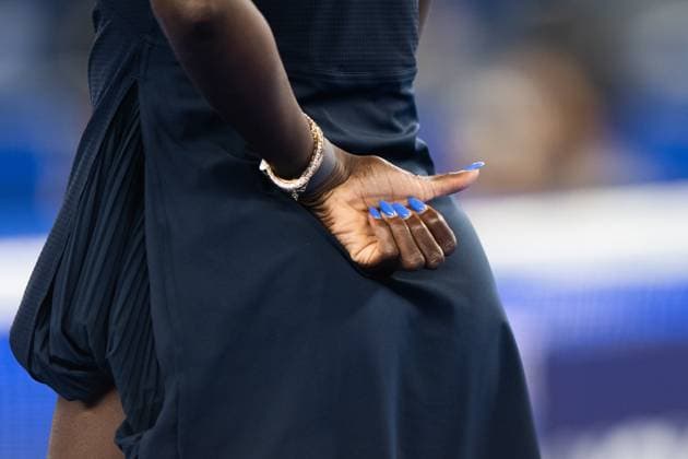 (241013) -- WUHAN, Oct. 13, 2024 -- Asia Muhammad gestures during the women s doubles final match between Anna Danilina of Kazakhstan Irina Khromacheva of Russia and Asia Muhammad Jessica Pegula of the United States at the 2024 Wuhan Open tennis tournament in Wuhan, central China s Hubei Province, Oct. 13, 2024. ) (SP)CHINA-WUHAN-TENNIS-WUHAN OPEN-WOMEN S DOUBLES-FINAL(CN) XiaoxYijiu 