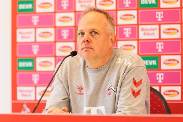 Google Pixel Womens Bundesliga, 1 FC Köln TSG Hoffenheim 13 10 2024 Daniel Weber Coach 1 FC Köln during the press conference Google Pixel Womens Bundesliga, 1 FC Köln TSG Hoffenheim, Köln, Franz Kremer Stadion DFB REGULATIONS PROHIBIT ANY USE OF PHOTOGRAPHS AS IMAGE SEQUENCES AND OR QUASI VIDEO Copyright: xBEAUTIFULxSPORTS Wunderlx