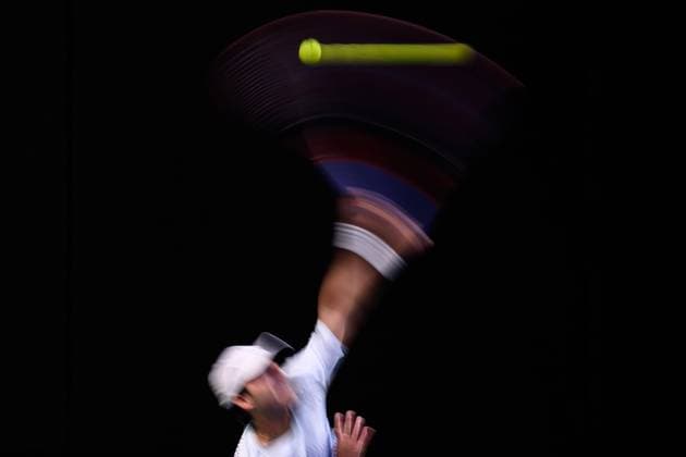 241014 Diego Hidalgo of Ecuador competes in a men s doubles tennis match during day 3 of the ATP 250 Nordic Open on October 14, 2024 in Stockholm Photo Jesper Zerman BILDBYRAN kod JZ JZ0576 tennis nordic open 3 bbeng  Copyright: JESPERxZERMAN BB241014JZ030