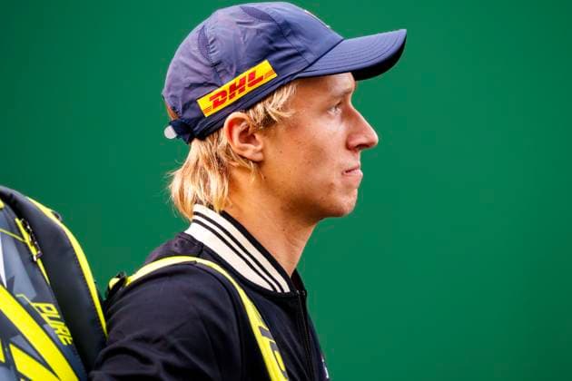 STOCKHOLM, SWEDEN 20241014 Leo Borg paired with Adam Heinonen facing Gonzalo Escobar and Diego Hidalgo Ecuador during the BNP Paribas Nordic Open at Kungliga tennishallen in Stockholm STOCKHOLM SWEDEN x12056x  Copyright: xPeterxHansson TTx NORDIC OPEN TENNIS 2024
