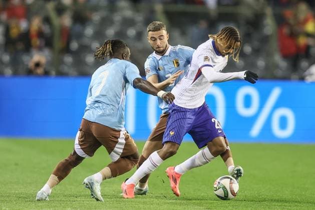 Football, Nations League, Belgium - France