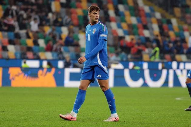 italian s daniel maldini during the Nations league soccer match between Italia and Israele at the Bluenergy Stadium in Udine, north east Italy - Monday, October 14,2024 - soccer  Copyright: xAndreaxBressanutti LaPressex