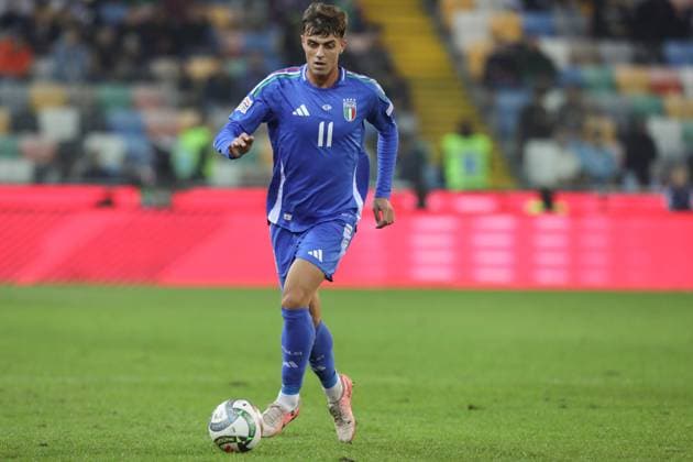 October 14, 2024, Udine, Friuli, Italy: DANIEL MALDINI 11 of Italy in the UEFA Nations League 2024 matchday 4 0f 6 between ITALY and ISRAEL at Bluenergy Stadium in Udine, Italy Udine Italy - ZUMAc179 20241014_zep_c179_064 Copyright: xMickaelxChavetx