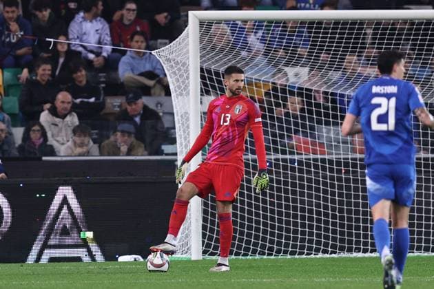 Guglielmo Vicario (Italy) during the UEFA Nations League 2024 2025 match between Italy 4-1 Israel at Friuli Stadium on October 14, 2024 in Udine, Italy. Noxthirdxpartyxsales  (269887503)