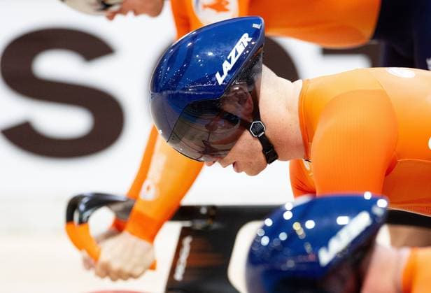 BALLERUP - Harrie Lavreysen during a training session prior to the World Track cycling, Rad, Radsport, Bahnrad, Bahn Championships at the Ballerup Super Arena. ANP IRIS VAN DEN BROEK xVIxANPxSportx xxANPxIVx 510950265 originalFilename: 510950265.jpg