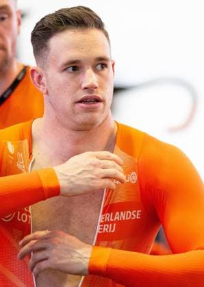 BALLERUP - Harrie Lavreysen during a training session prior to the World Track cycling, Rad, Radsport, Bahnrad, Bahn Championships at the Ballerup Super Arena. ANP IRIS VAN DEN BROEK xVIxANPxSportx xxANPxIVx 510950355 originalFilename: 510950355.jpg