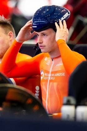 BALLERUP - Harrie Lavreysen during a training session prior to the World Track cycling, Rad, Radsport, Bahnrad, Bahn Championships at the Ballerup Super Arena. ANP IRIS VAN DEN BROEK xVIxANPxSportx xxANPxIVx 510950724 originalFilename: 510950724.jpg