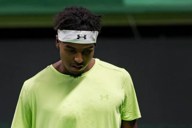 241015 Elias Ymer of Sweden competes in a men s singles tennis match against Nicolas Jarry of Chile during day 4 of the ATP 250 Nordic Open on October 15, 2024 in Stockholm Photo Emma Wallskog BILDBYRAN COP 320 EW0443 tennis atp 250 nordic open day 4 bbeng depp  Copyright: EMMAxWALLSKOG BB241015EW005