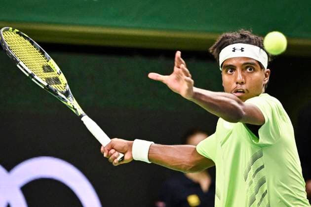 STOCKHOLM, SWEDEN 20241015 Elias Ymer meets Nicolas Jarry, Chile in the Nordic Open on Centre Court in the Royal Tennis Hall STOCKHOLM SWEDEN x10060x  Copyright: xHenrikxMontgomery TTx NORDIC OPEN TENNIS 2024