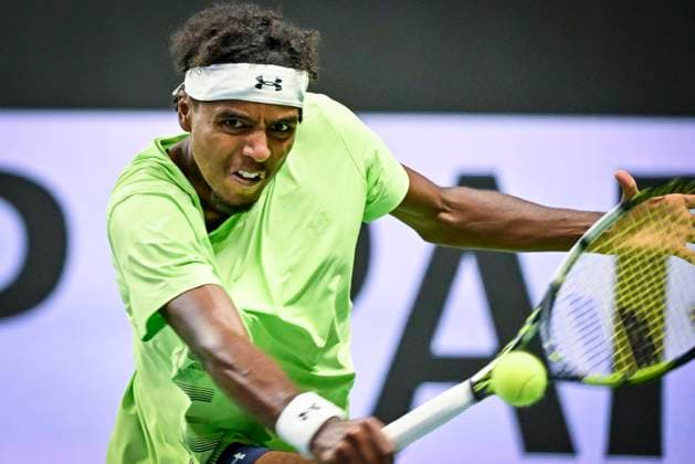 STOCKHOLM, SWEDEN 20241015 Elias Ymer meets Nicolas Jarry, Chile in the Nordic Open on Centre Court in the Royal Tennis Hall STOCKHOLM SWEDEN x10060x  Copyright: xHenrikxMontgomery TTx NORDIC OPEN TENNIS 2024