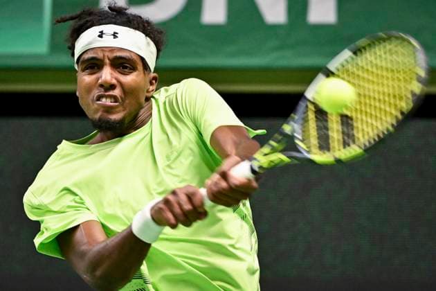 STOCKHOLM, SWEDEN 20241015 Elias Ymer meets Nicolas Jarry, Chile in the Nordic Open on Centre Court in the Royal Tennis Hall STOCKHOLM SWEDEN x10060x  Copyright: xHenrikxMontgomery TTx NORDIC OPEN TENNIS 2024