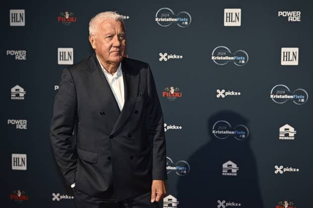 Soudal Quick-Step CEO Patrick Lefevere pictured on the red carpet at the arrival for the Kristallen Fiets (Crystal Bike - Velo de Cristal) award ceremony for the best cyclists of the 2024 cycling season, organized by Flemish newspaper Het Laatste Nieuws, Tuesday 15 October 2024, in Kruisem. DIRKxWAEM  x102637827x