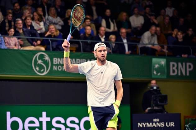 STOCKHOLM, SWEDEN 20241015 Nicolas Jarry, Chile won against Elias Ymer in the Nordic Open on Centre Court in Kungliga Tennishallen STOCKHOLM SWEDEN x10060x  Copyright: xHenrikxMontgomery TTx NORDIC OPEN TENNIS 2024