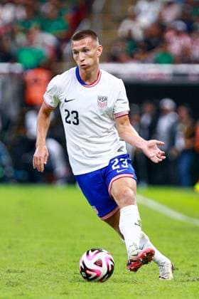 RECORD DATE NOT STATED Seleccion Mexicana 2024 Mexico vs United States Kristoffer Lund of USA during the game International Friendly, Länderspiel, Nationalmannschaft between Mexican national team, Nationalteam (Mexico) and United States (USA) at Akron Stadium, on October 15, 2024, Guadalajara, Jalisco, Mexico. GUADALAJARA JALISCO MEXICO  Copyright: xCarlosxZepedax 20241015225741_SNM_MEX_USA_LUND263