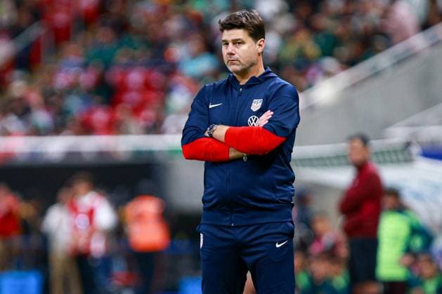 Fußball, Länderspiel, Mexiko - USA RECORD DATE NOT STATED Seleccion Mexicana 2024 Mexico 2-0 United States Mauricio Pochettino head coach of USA during the game International Friendly, Länderspiel, Nationalmannschaft between Mexican national team, Nationalteam (Mexico) and United States (USA) at Akron Stadium, on October 15, 2024, Guadalajara, Jalisco, Mexico. GUADALAJARA JALISCO MEXICO Copyright: xCarlosxZepedax 20241015232828_SNM_MEX_USA_POCHETTINO298