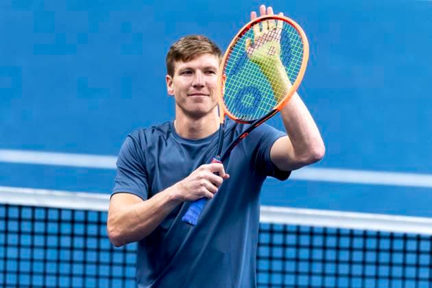 241016 Andre Göransson celebrates after a men s doubles tennis match during day 5 of the ATP 250 Nordic Open on October 16, 2024 in Stockholm Photo Sara Damne BILDBYRAN kod SD SD0014 tennis atp 250 nordic open day 5 bbeng jubel  Copyright: SARAxDAMNE BB241016SD004