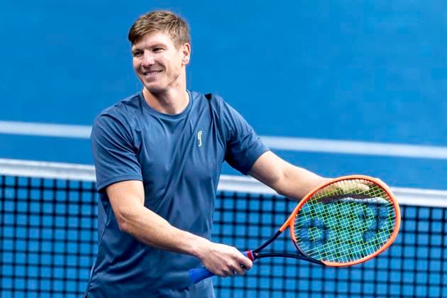 241016 Andre Göransson celebrates after a men s doubles tennis match during day 5 of the ATP 250 Nordic Open on October 16, 2024 in Stockholm Photo Sara Damne BILDBYRAN kod SD SD0014 tennis atp 250 nordic open day 5 bbeng jubel  Copyright: SARAxDAMNE BB241016SD005