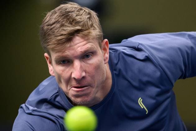 241016AndrÃ Göransson of Sweden competes in a men s doubles tennis match during day 5 of the ATP 250 Nordic Open on October 16, 2024 in Stockholm Photo Jesper Zerman BILDBYRAN kod JZ SD0014 tennis atp 250 nordic open day 5 bbeng  Copyright: JESPERxZERMAN BB241016JZ017