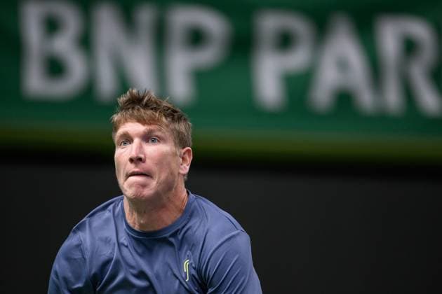 241016 AndrÃ Göransson of Sweden competes in a men s doubles tennis match during day 5 of the ATP 250 Nordic Open on October 16, 2024 in Stockholm Photo Jesper Zerman BILDBYRAN kod JZ SD0014 tennis atp 250 nordic open day 5 bbeng  Copyright: JESPERxZERMAN BB241016JZ018