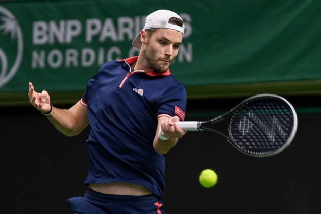 241016 Sem Verbeek of Netherlands competes in a men s doubles tennis match during day 5 of the ATP 250 Nordic Open on October 16, 2024 in Stockholm Photo Jesper Zerman BILDBYRAN kod JZ SD0014 tennis atp 250 nordic open day 5 bbeng  Copyright: JESPERxZERMAN BB241016JZ026