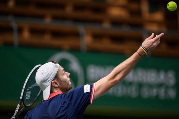241016 Sem Verbeek of Netherlands competes in a men s doubles tennis match during day 5 of the ATP 250 Nordic Open on October 16, 2024 in Stockholm Photo Jesper Zerman BILDBYRAN kod JZ SD0014 tennis atp 250 nordic open day 5 bbeng  Copyright: JESPERxZERMAN BB241016JZ029