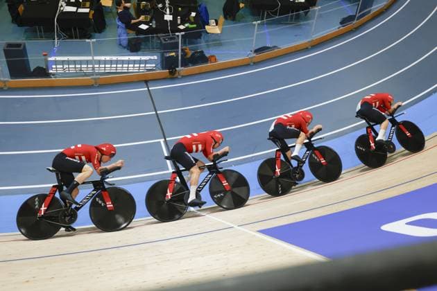 Tissot Track cycling, Rad, Radsport, Bahnrad, Bahn World Championship, WM, Weltmeisterschaft - Ballerup, Copenaghen, Den- 16-10-2024 during Tissot 2024 Track World Championships, Track cycling race in Copenhagen, Denmark, October 16 2024 Copyright: xStefanoxCavasino IPAxSportx xipax xx IPA_50640700 IPA_Agency_IPA50640700