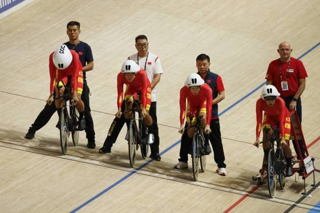 October 16, 2024, Copenhagen, Milan, Italy: Tissot Track cycling, Rad, Radsport, Bahnrad, Bahn World Championship, WM, Weltmeisterschaft - Ballerup, Copenaghen, Den- 16-10-2024 during Tissot 2024 Track World Championships, Track cycling race in Copenhagen, Denmark, October 16 2024 CICLISMO - Ciclismo su Pista - Tissot 2024 Track World Championships - ZUMAs349 20241016_zsa_s349_017 Copyright: xStefanoxCavasino IpaxSportx xIpax