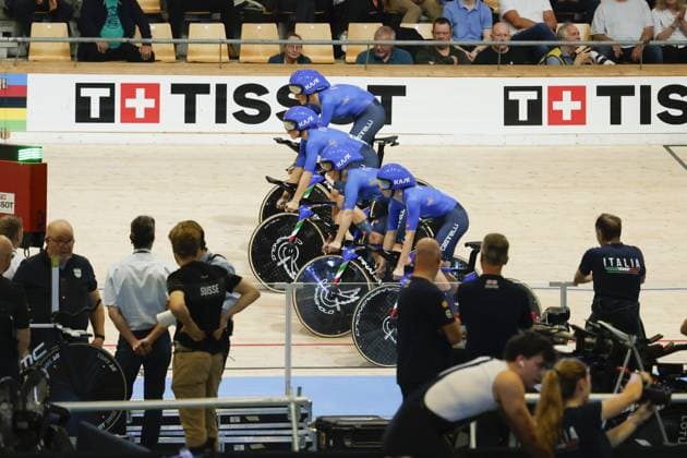 October 16, 2024, Copenhagen, Milan, Italy: Tissot Track cycling, Rad, Radsport, Bahnrad, Bahn World Championship, WM, Weltmeisterschaft - Ballerup, Copenaghen, Den- 16-10-2024 during Tissot 2024 Track World Championships, Track cycling race in Copenhagen, Denmark, October 16 2024 CICLISMO - Ciclismo su Pista - Tissot 2024 Track World Championships - ZUMAs349 20241016_zsa_s349_002 Copyright: xStefanoxCavasino IpaxSportx xIpax
