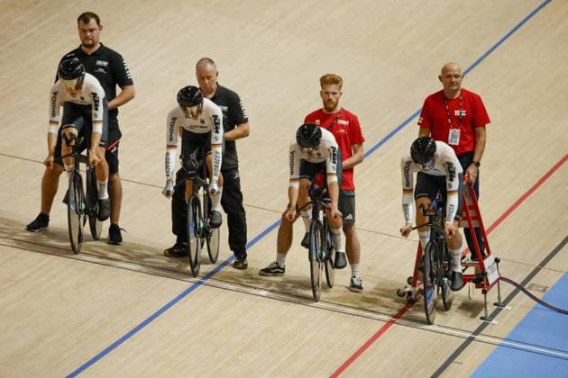 October 16, 2024, Copenhagen, Milan, Italy: Tissot Track cycling, Rad, Radsport, Bahnrad, Bahn World Championship, WM, Weltmeisterschaft - Ballerup, Copenaghen, Den- 16-10-2024 during Tissot 2024 Track World Championships, Track cycling race in Copenhagen, Denmark, October 16 2024 CICLISMO - Ciclismo su Pista - Tissot 2024 Track World Championships - ZUMAs349 20241016_zsa_s349_006 Copyright: xStefanoxCavasino IpaxSportx xIpax