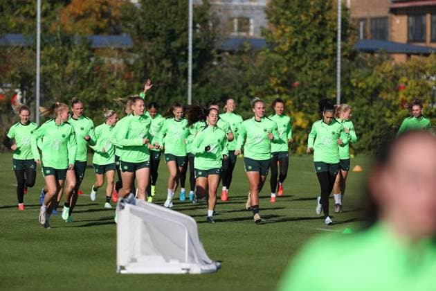 VfL vs Olympique Lyon, CL Women, Preliminary Reports Wolfsburg, 16 10 2024, FOOTBALL VfL Wolfsburg vs Olympique Lyon, Group Round Champions League Women, Season 2024 25 VfL Wolfsburg Final Training Wolfsburg