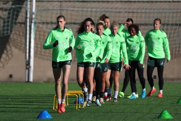 Football, Women, CL, VfL Wolfsburg, Training