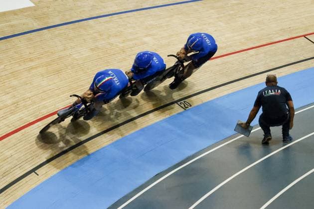 CICLISMO - Ciclismo su Pista - Tissot 2024 Track World Championships Tissot Track cycling, Rad, Radsport, Bahnrad, Bahn World Championship, WM, Weltmeisterschaft - Ballerup, Copenaghen, Den- 16-10-2024 during Tissot 2024 Track World Championships, Track cycling race in Copenhagen, Denmark, October 16 2024 Copenhagen Denmark Copyright: xIPAxSport ABACAx