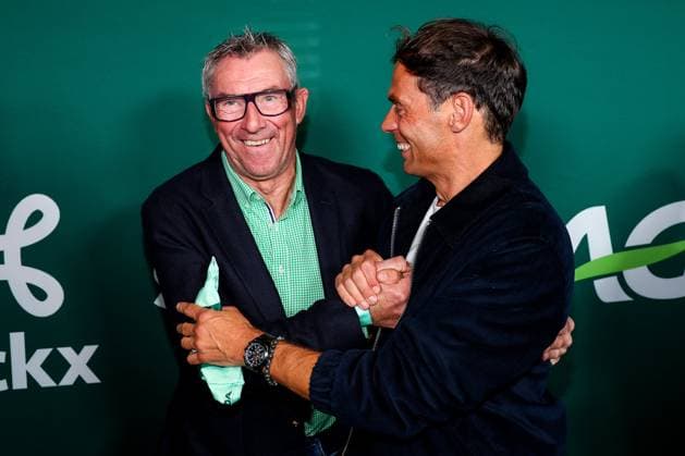 Wielerclub Wattage De Eddy s Award Show 2024 WILLEBROEK, BELGIUM - OCTOBER 16 : De Wolf Dirk and Vanthourenhout Sven pictured during the Wielerclub Wattage De Eddy s Award Show at the Carre on October 16, 2024 in Willebroek, Belgium, 16 10 2024 Willebroek Belgium  Copyright: xTomasxSiskx