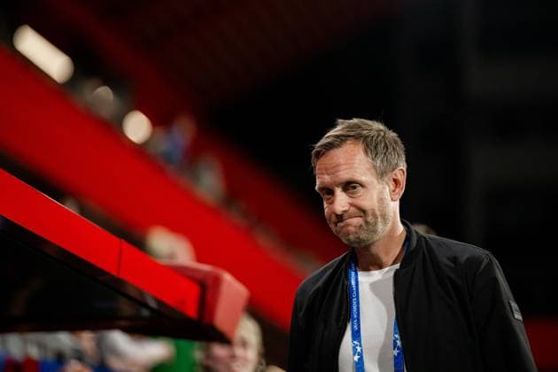 241016 Head coach Martin Sjögren of Hammarby ahead of the Women s Champions League football match between Barcelona and Hammarby on October 16, 2024 in Barcelona Photo Johanna Säll BILDBYRAN kod JL JL0454 fotboll football soccer fotball uefa womens champions league barcelona hammarby dam bbeng  Copyright: JOHANNAxSÄLL BB241016BB686