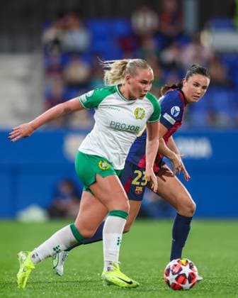Barcelona, Spain, Oct 15th 2024: Ingrid Engen (23 FC Barcelona, Barca in action during the UEFA Womens Champions League football match between FC Barcelona and Hammarby at the Johan Cruyff Stadium in Barcelona, Spain (Judit Cartiel SPP) Copyright: xJuditxCartiel SPPx spp-en-JuCa-JUCA3705
