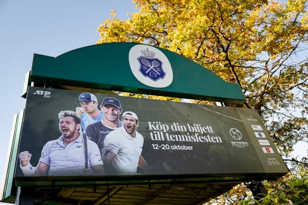 STOCKHOLM 20241017 Sign during Stockholm Open in Kungliga tennishallen Stockholm SWEDEN x10430x  Copyright: xChristinexOlssonTTx STOCKHOLM OPEN I TENNIS