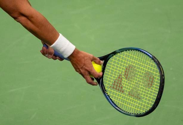 STOCKHOLM 20241017 Players with racket and ball during Stockholm Open at Kungliga tennishallen Stockholm SWEDEN x10430x  Copyright: xChristinexOlssonTTx STOCKHOLM OPEN I TENNIS
