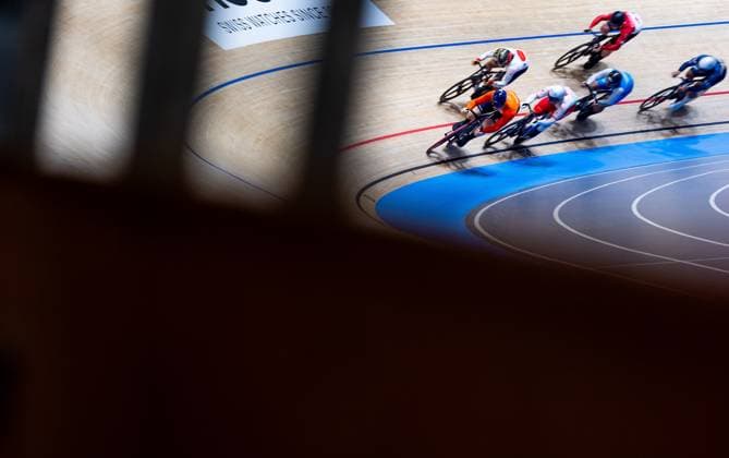 BALLERUP - Harrie Lavreys during the quarter final on the Keirin on the second day of the World Track cycling, Rad, Radsport, Bahnrad, Bahn Championships at the Ballerup Super Arena. ANP IRIS VAN DEN BROEK xVIxANPxSportx xxANPxIVx 511081663 originalFilename: 511081663.jpg