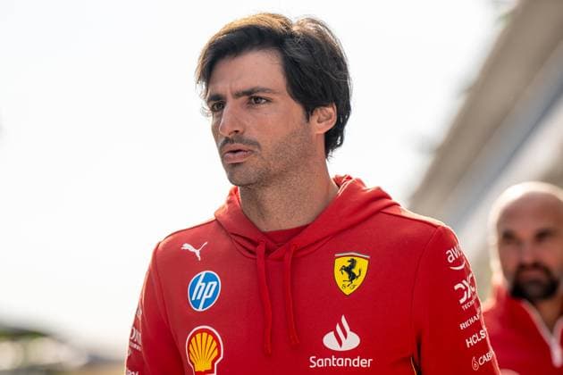 AUSTIN, TEXAS, UNITED STATES: Carlos Sainz, racing for the Ferrari team during the 2024 Formula 1 United States Grand Prix at the Circuit of the Americas in Austin, Texas, United States