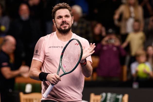 241017 Stan Wawrinka of Switzerland celebrates after a men s singles tennis match during day 6 of the ATP 250 Nordic Open on October 17, 2024 in Stockholm Photo Jesper Zerman BILDBYRAN kod JZ JZ0581 tennis atp 250 nordic open day 6 bbeng jubel  Copyright: JESPERxZERMAN BB241017JZ032