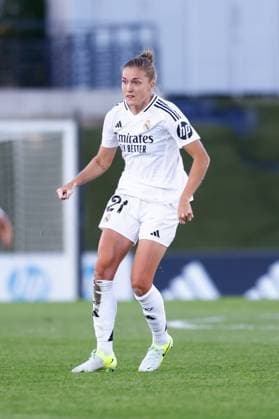 October 17, 2024, Valdebebas, Madrid, SPAIN: Ingrid Filippa Angeldahl of Real Madrid in action during the UEFA Womenâ€⠢s Champions League, Group B, football match played between Real Madrid and Celtic FC at Alfredo Di Stefano stadium on October 17, 2024, in Valdebebas, Madrid, Spain. Valdebebas SPAIN - ZUMAa181 20241017_zaa_a181_050 Copyright: xDennisxAgyemanx