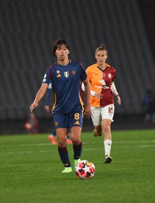 Saki Kumagai of As Roma during the UEFA Women s Champions League match between Galatasaray A.S. and AS Roma at Ataturk Olympic Stadium on October 17, 2024 in Istanbul, Turkey. Istanbul Ataturk Olympic Stadium Turkey Copyright: xSeskimphotox Galatasaray-Roma-171024 (116)