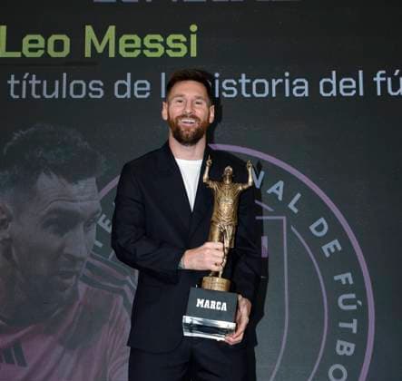 Lionel Messi Receives the MARCA America Award, Fort Lauderdale, Florida, USA - 17 Oct 2024 Cordon Press  FOTOxCHEMAxREY REPORTAJE