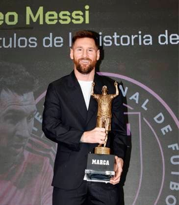 Lionel Messi Receives the MARCA America Award, Fort Lauderdale, Florida, USA - 17 Oct 2024 Cordon Press  FOTOxCHEMAxREY REPORTAJE
